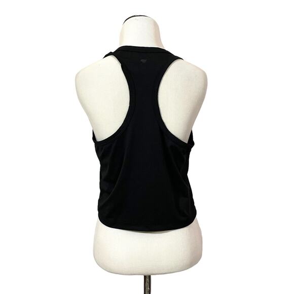 Fabletics Cropped Racerback Tank - Black - Small - Picture 5 of 14